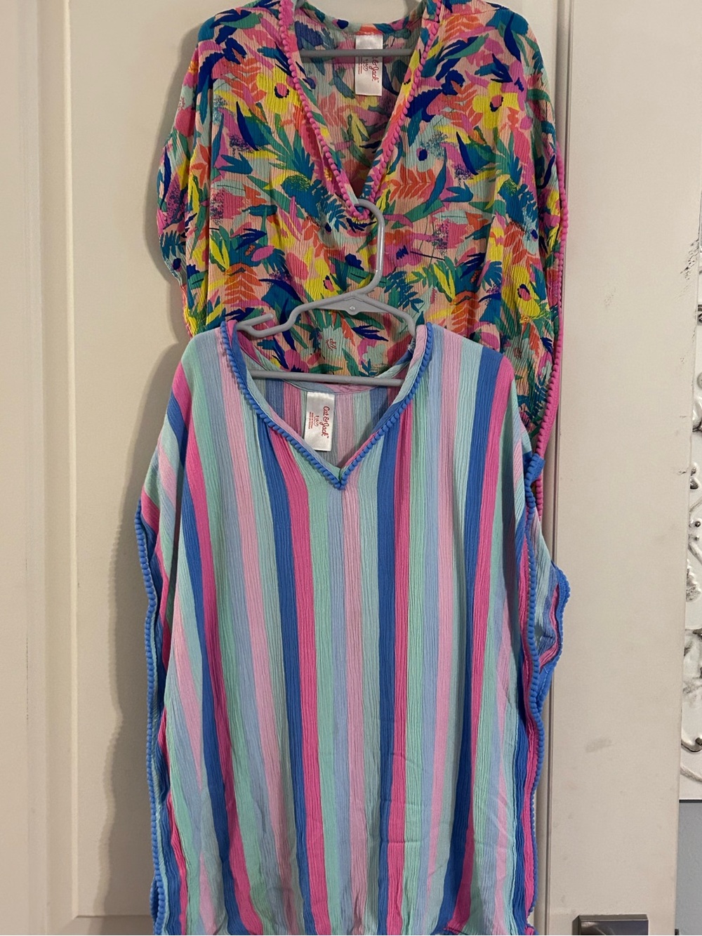TWO Cat & Jack Swimsuit Cover Ups